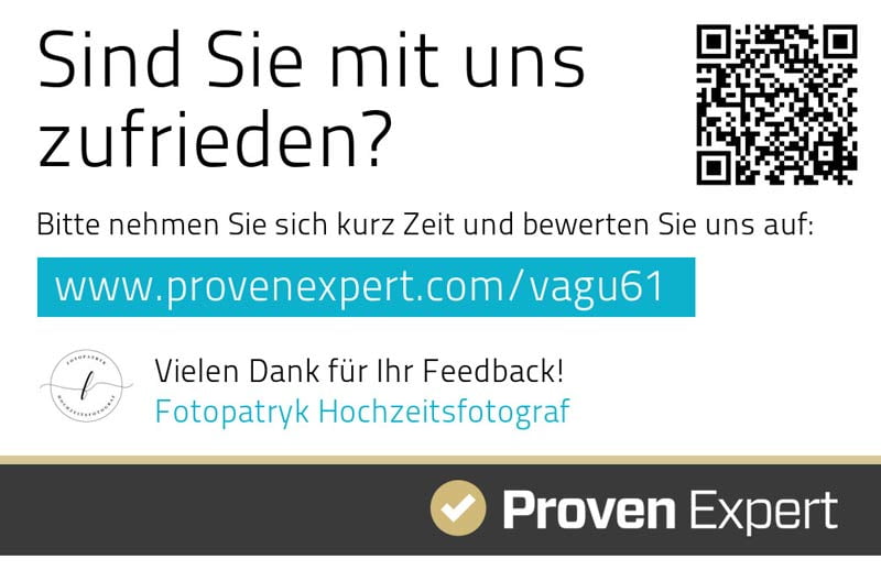fotopatryk hochzeitsfotograf ProvenExpert Umfragekarte &bull; 3