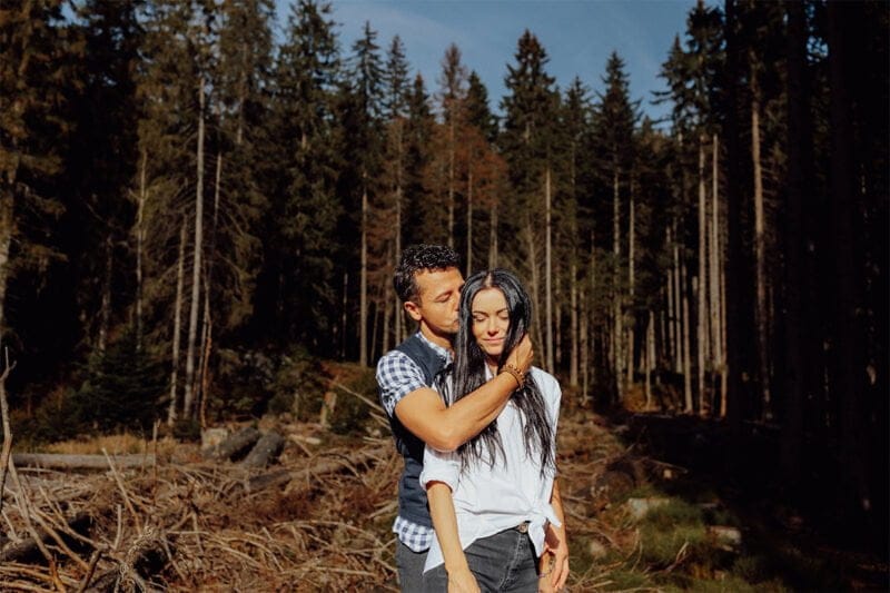 Heiratsantrag - Paar-Fotoshooting in den Bergen