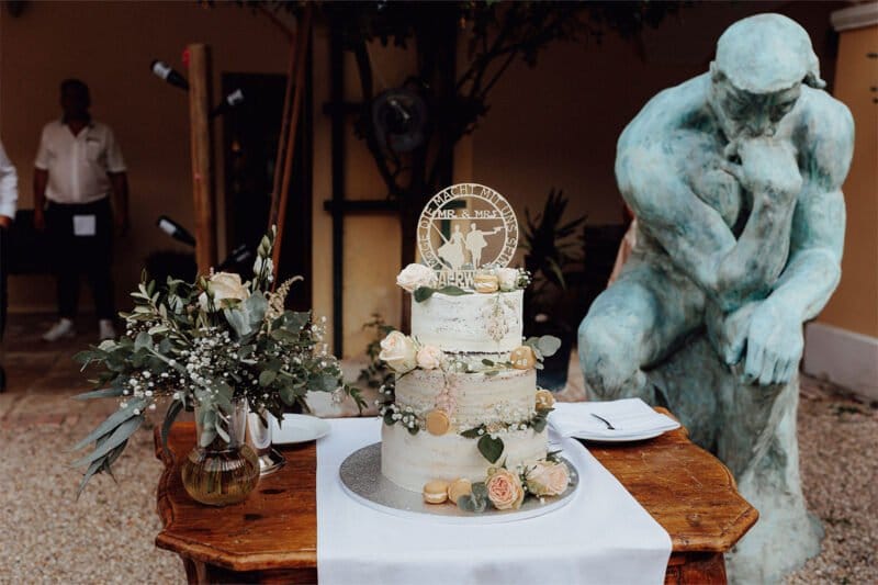Hochzeitstage und Hochzeitstorte