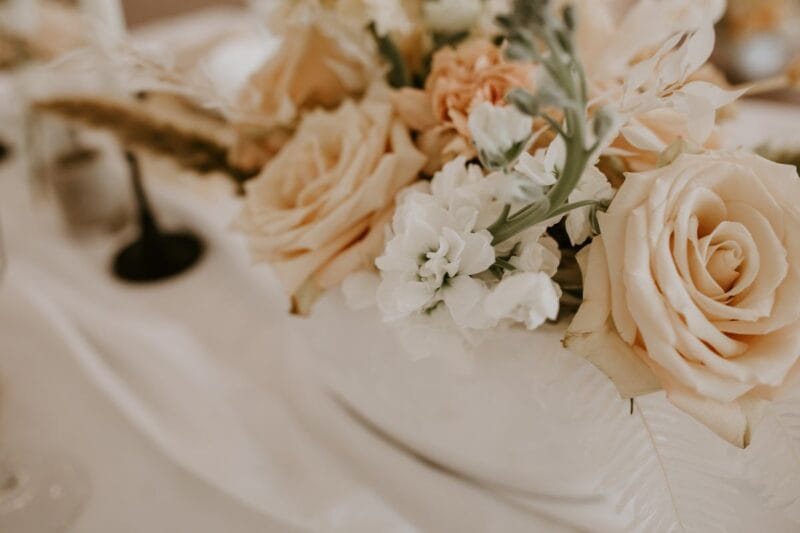 Blumenstrauß als Geschenk zur Kupferhochzeit.