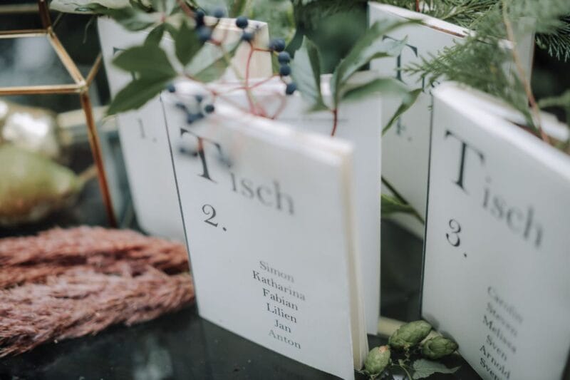 Tischnummern Sommerblumen | Florales Design Für Hochzeiten