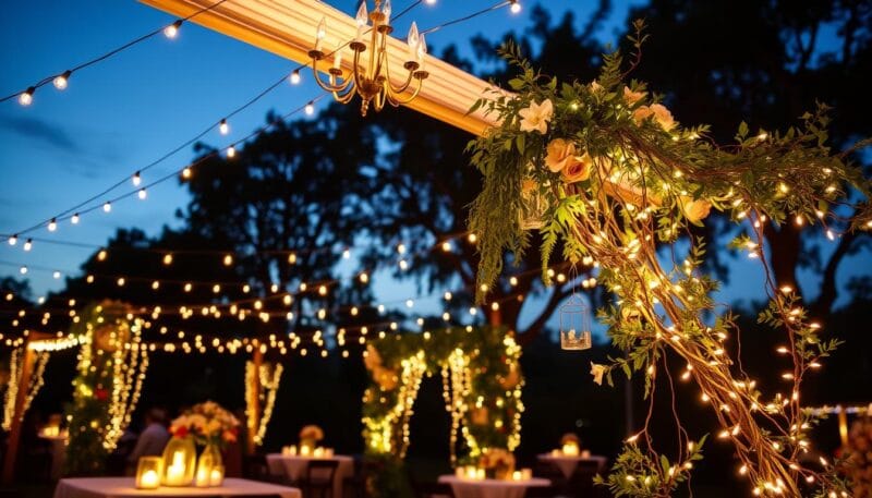 lichterkette hochzeit