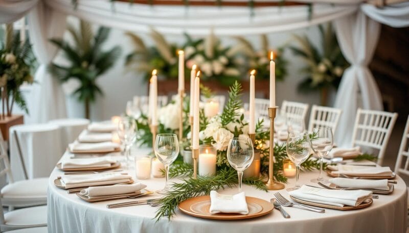 tischdeko hochzeit pampasgras