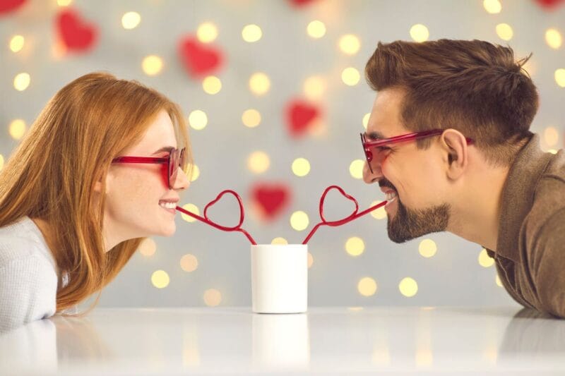 Romantisches Valentinstag Date