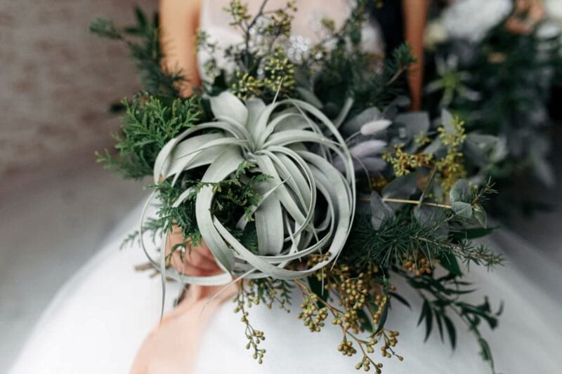 Grüne Brautstrauss Grüne Hochzeit